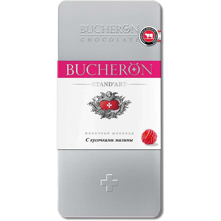 Шоколад "BUCHERON" с Малиной молочный ж/б 100г/Интер Групп