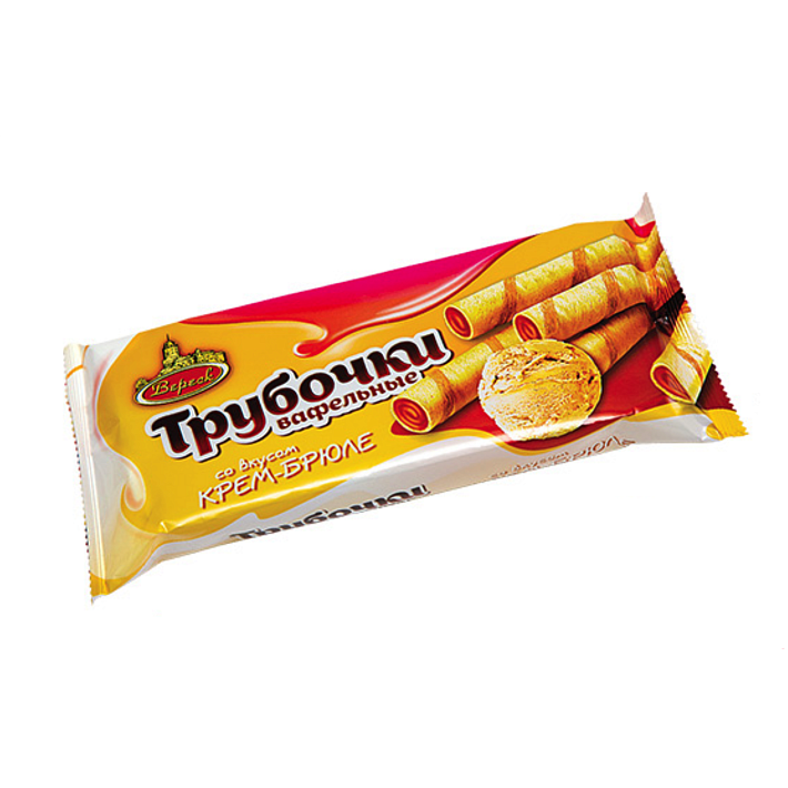 Вафельные трубочки "Со вкусом Крем-брюле" 180г/Вереск