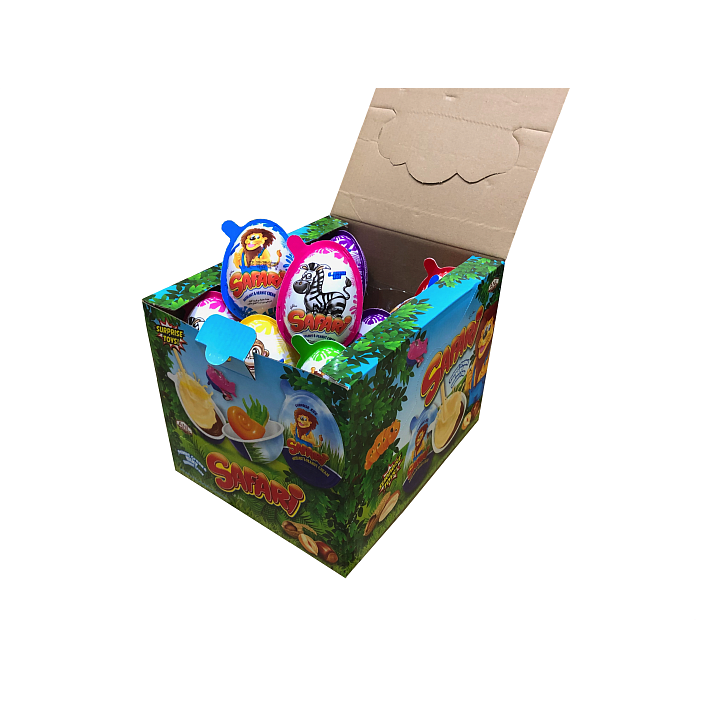 Яйцо-десерт с игрушкой "Safari" 15г/24шт/Скиф