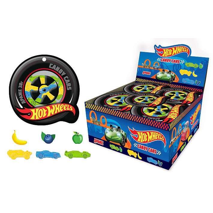 КТ94290 Hot Wheels Candy cars фигурное драже 30г/36шт/Конфитой