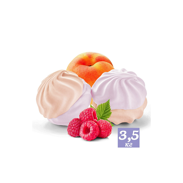 Зефир со вкусом Персика и Малины 3,5кг/КФ Нева