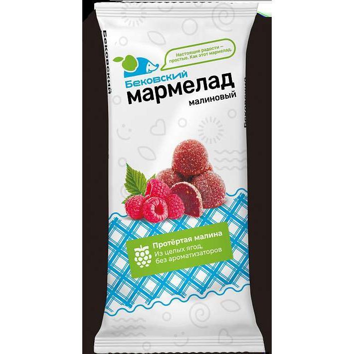 Мармелад "Бековский" Малиновый 260г/Бековский РПК "Октябрь"