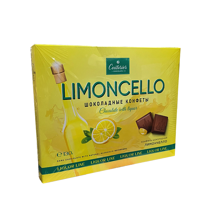 Набор конфет "LIQUOR LINE" со вкусом LIMONCELLO 130г/Шоколадный Кутюрье