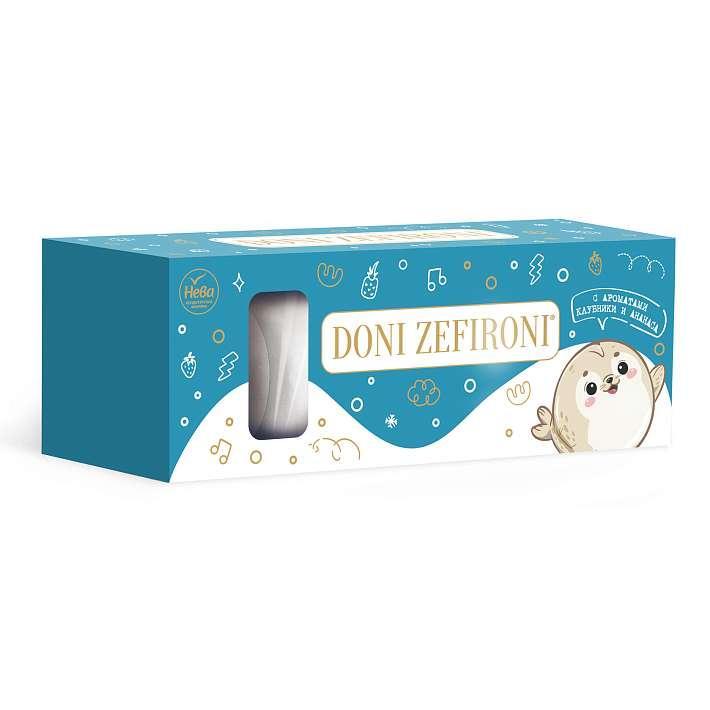 Зефир "DONI ZEFIRONI" со вкусом Клубники и Ананаса НГ 210г/Нева КФ
