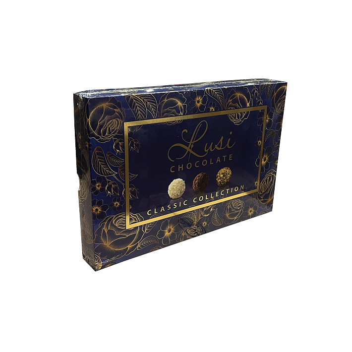 Набор конфет "LUSI CHOCOLATE CLASSIC COLLECTION" (синяя) 175г/КФ Люси