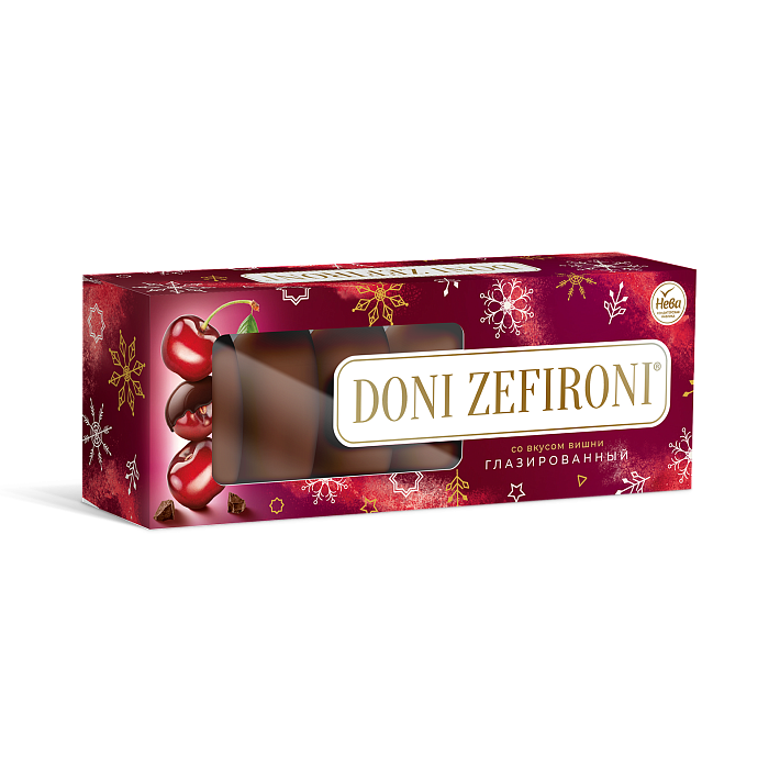 Зефир "DONI ZEFIRONI" глазированный со вкусом Вишни НГ 210г/Нева КФ