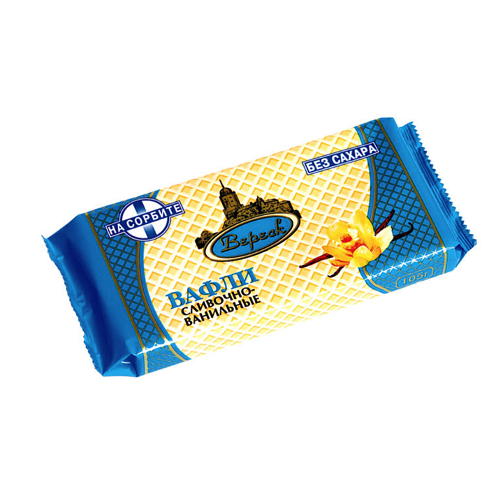 Вафли "Сливочно-ванильные" на сорбите 105г/Вереск