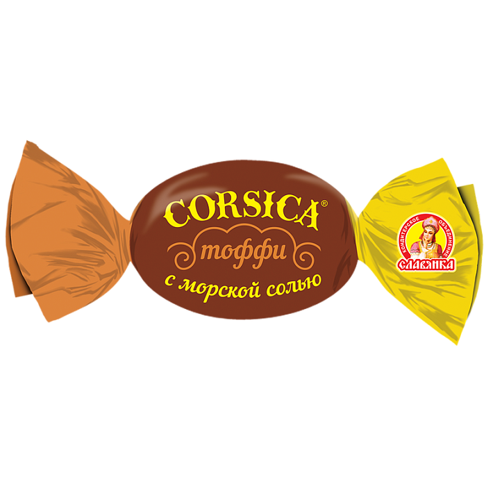 Карамель "Corsica" вкус тоффи с морской солью 1кг/Славянка