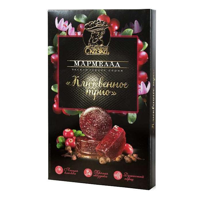 Мармелад "Клюквенное трио" 170г/Мармеладная сказка