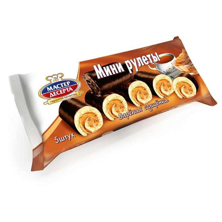 Мини-рулеты "Мастер Десерта" Вареная сгущенка 175 гр/Раменский КК