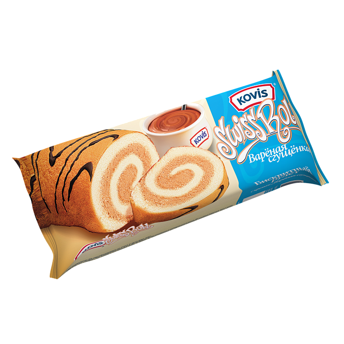 Рулет "Swiss Roll" вареная сгущенка 175г/Раменский КК