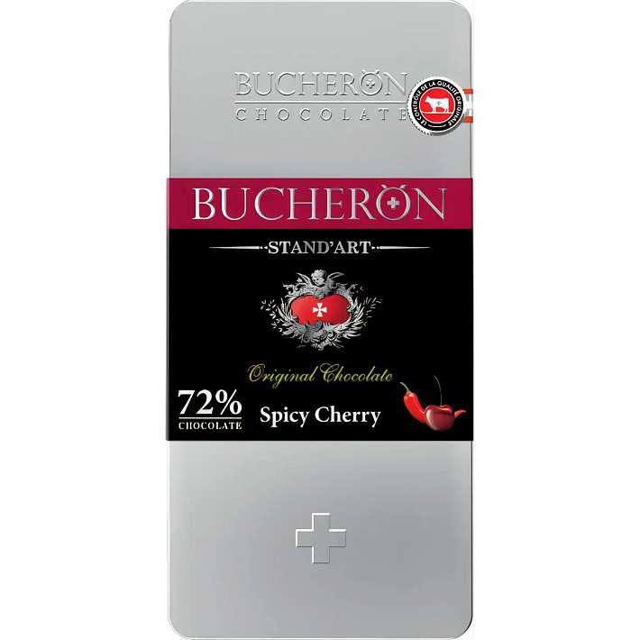 Шоколад "BUCHERON" горький с вишней и перцем ж/б 100г/Интер Групп