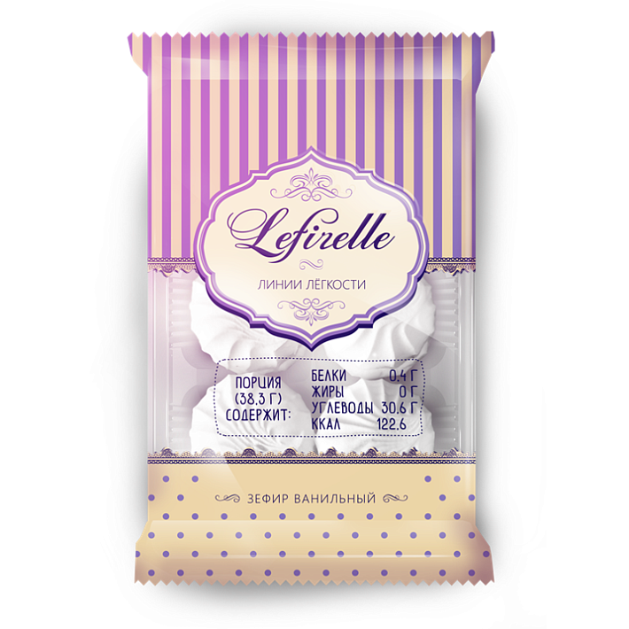 Зефир "Lefirelle" ванильный 230г/Красный пищевик