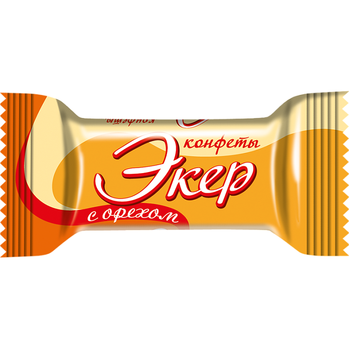 Конфеты глазированные "Экер с орехом" 1кг/6шт/Славянка