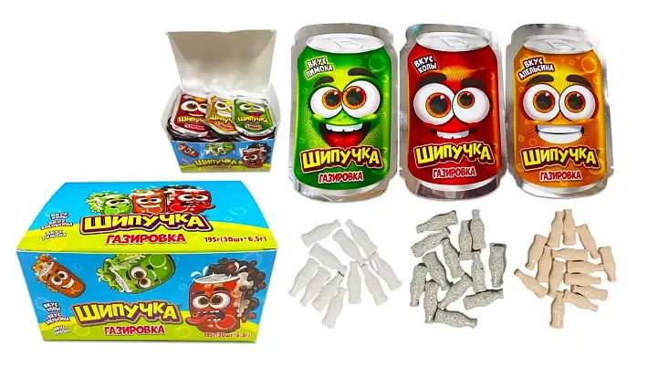 Сахарная конфета "Шипучка" 6,5г/30шт/ТД Холодок
