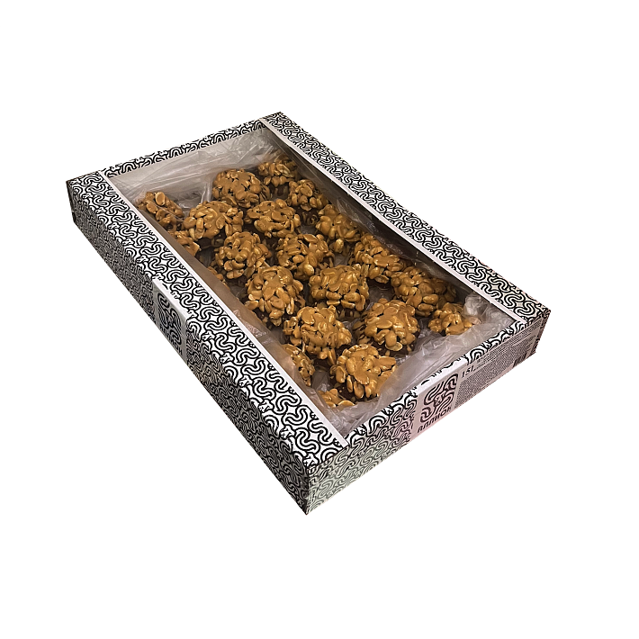 Печенье "Десертное" с какао, начинкой Сгущеное молоко и Арахисом 1 кг/Аллион