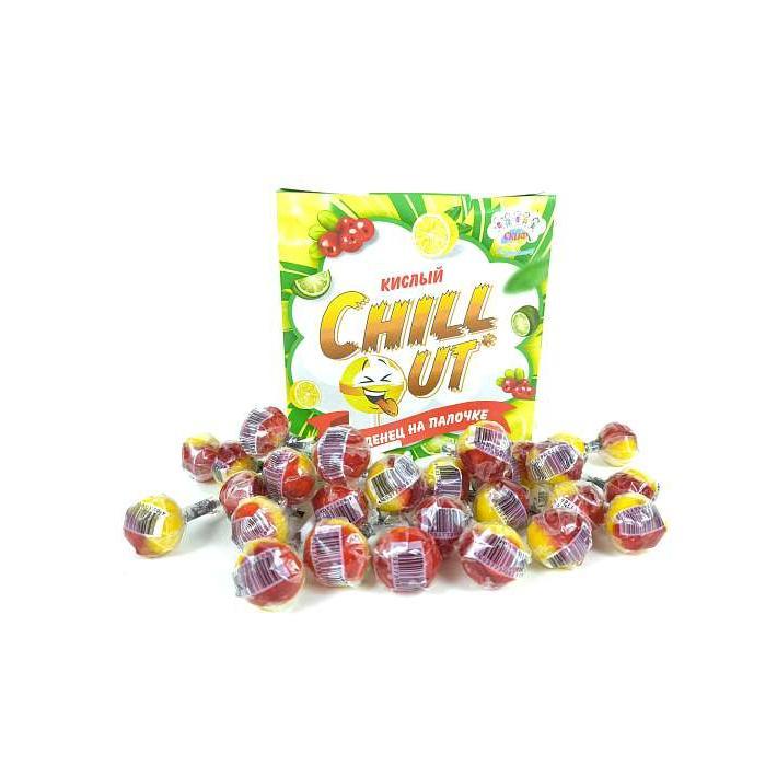 Кзрамель "Chill Out" с охлаждающим эффектом вкусом лимона, клюква 10г/100шт/Скиф