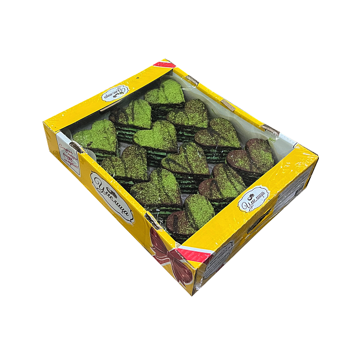 Пирожное "Сердце" Дубайский шоколад 2,5 кг