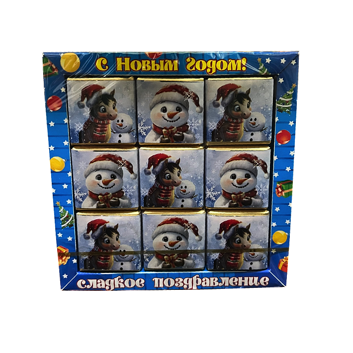 Шоколадный набор "Снеговик" 45г/Шоколадный Дом