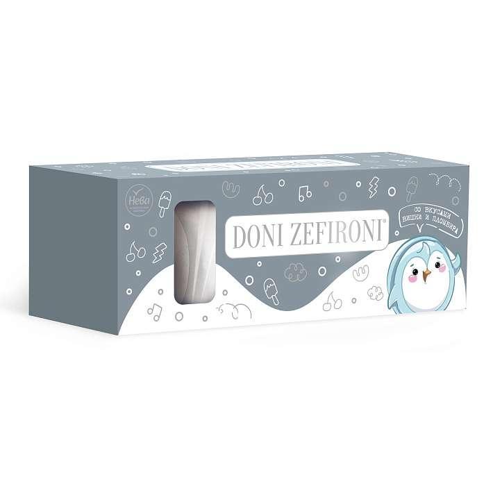 Зефир "DONI ZEFIRONI" со вкусом Вишни и Пломбира НГ 210г/Нева КФ