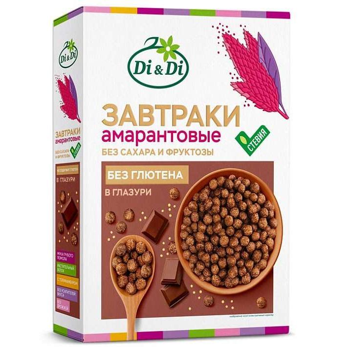 Завтраки "Di&Di" амарантовые в глазури 250г/Ди энд Ди