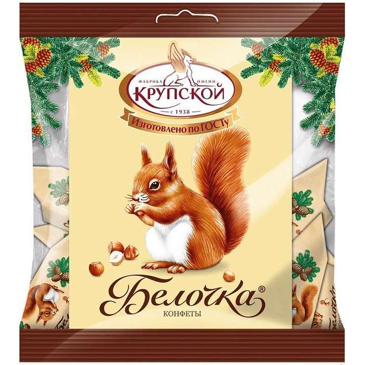 Конфеты Белочка 200г/КФ Крупской