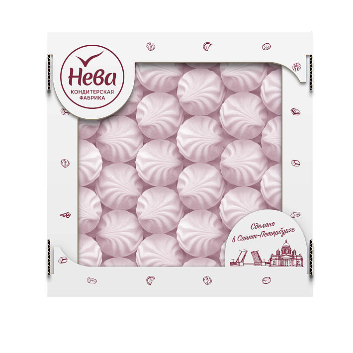 Мини-зефир "С ароматом Клубники" 270г/КФ Нева