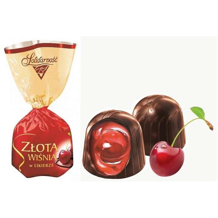 Конфеты шоколадные с ликерными начинками "Вишня в ликере" 2,5кг/Solidarnosc
