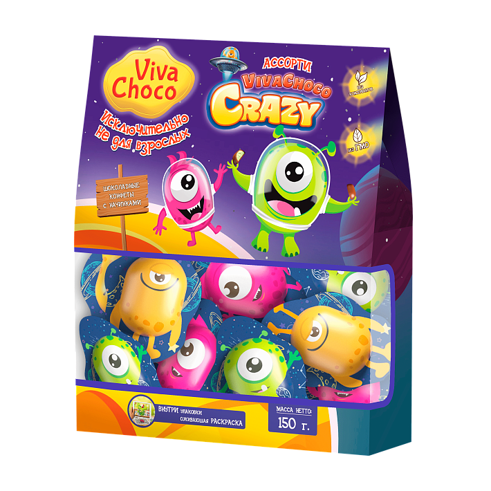 Набор конфет "VivaChoco Crazy" 150гр/Ванюшкины сладости