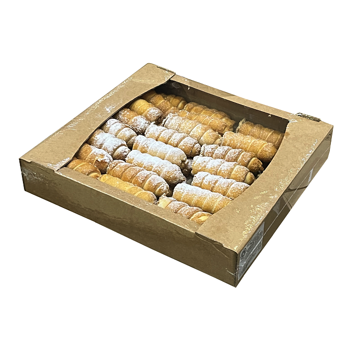 Пирожные "Слоеные трубочки" с вареной сгущенкой 2,3кг/Лидер Кенди