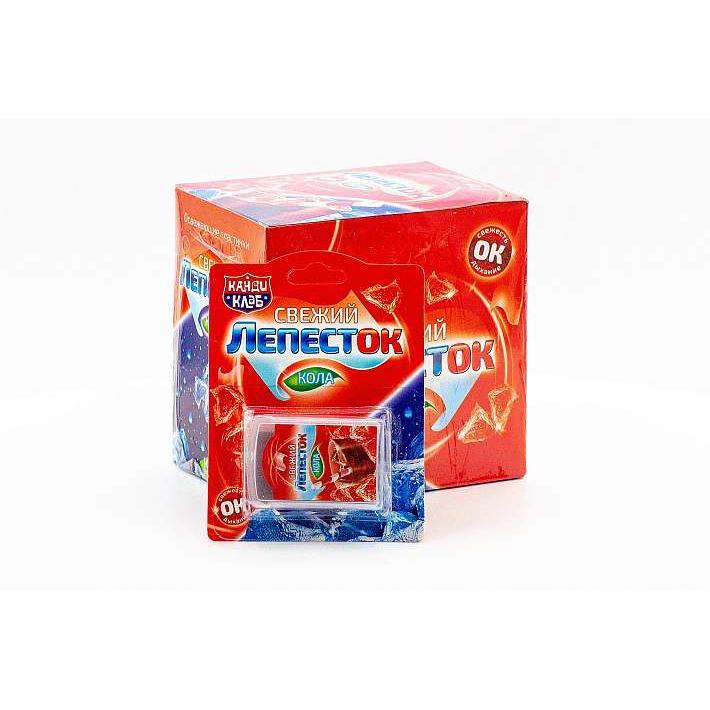 Освежающие пластинки "СВЕЖИЙ ЛЕПЕСТОК" кола 0,8г/20шт/Candy Club