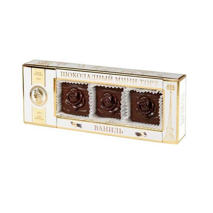 Шоколадный торт Ваниль (мини) 150г/Петербургская Коллекция