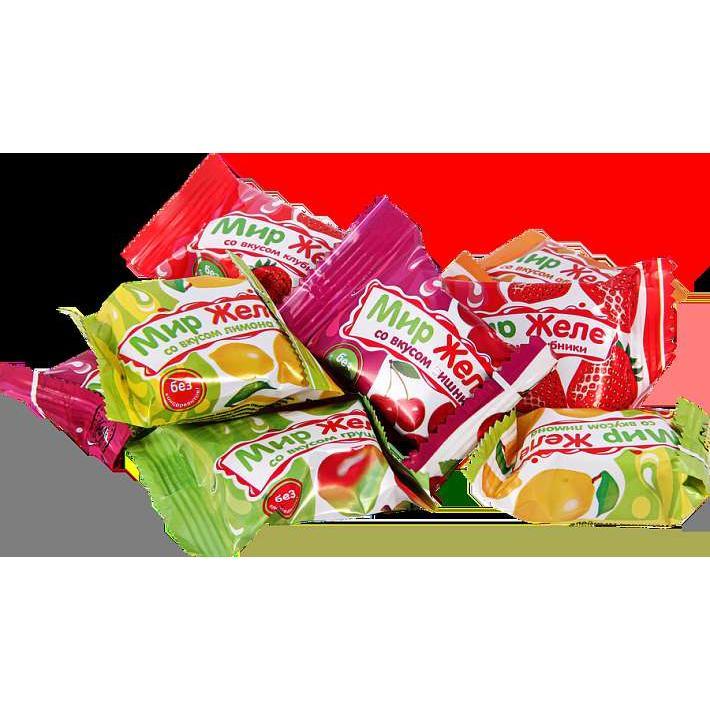 Конфеты "Мир Желе" Микс глазированные 1 кг/Невский кондитер