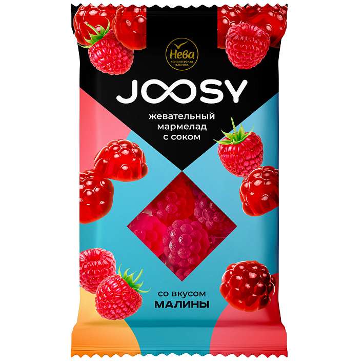 Мармелад "JOOSY" жевательный со вкусом Малины 240г/КФ Нева