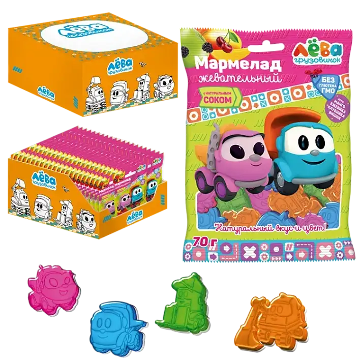 GMM50 Мармелад жевательный "Грузовичок Лёва" 30г/60шт/Юнион