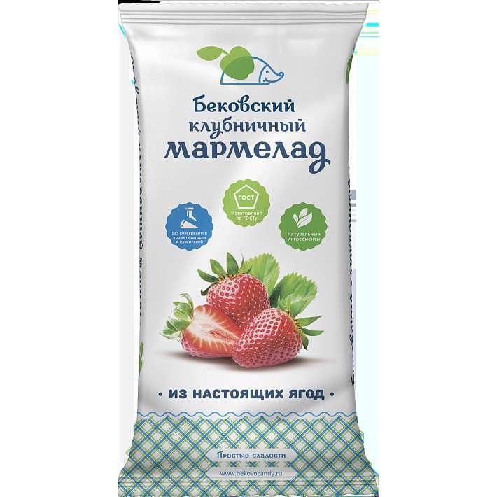 Мармелад "Бековский" Клубничный 260г/Бековский РПК "Октябрь"