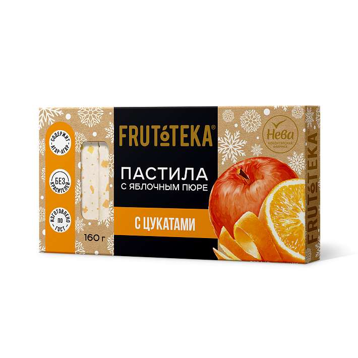 Пастила со вкусом Ванили с Цукатами 160г/КФ Нева