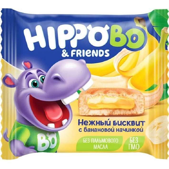 Пирожные Hippo Bo с банановой начинкой 32г/KDV