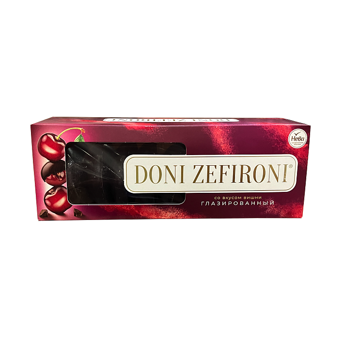 Зефир "DONI ZEFIRONI" со вкусом Вишни глазировованный 210г/КФ Нева