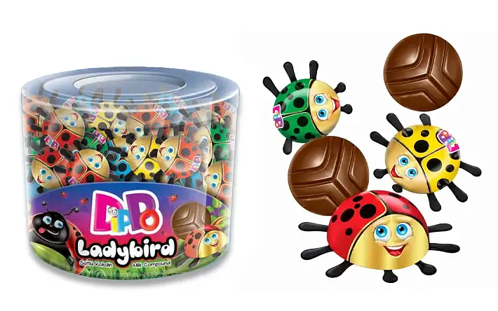 Фигурки "Dippo Ladybird" 5г/100шт/Холодок