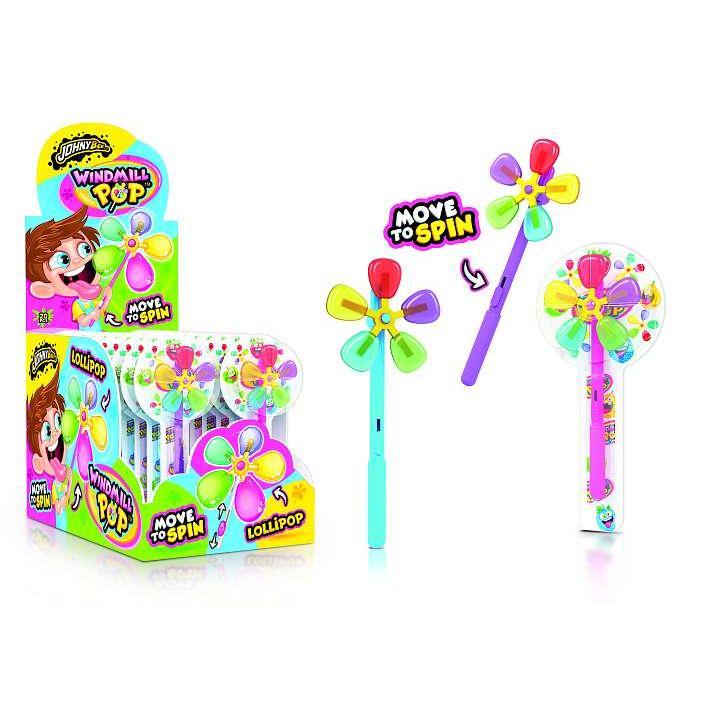 Леденец "Windwill pop" Johny Bee 24г/20шт/КенигТрейд