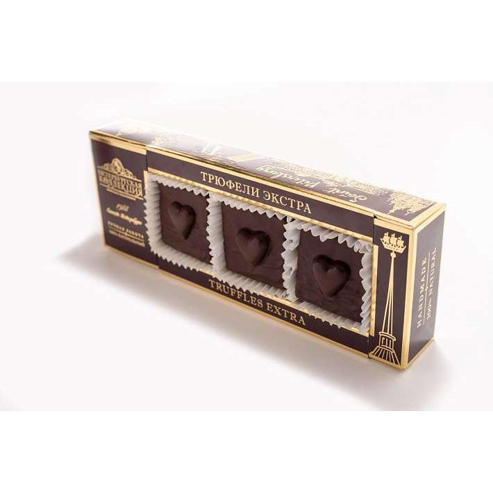 Шоколадные конфеты "Трюфели Экстра" квадрат 190г/Петербургская Коллекция