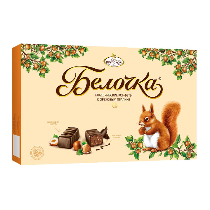 Набор конфет Белочка 230г/КФ Крупской