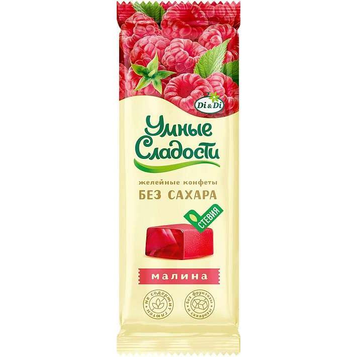 Конфеты "Умные сладости" желейные со вкусом Малины 90г/Ди энд Ди