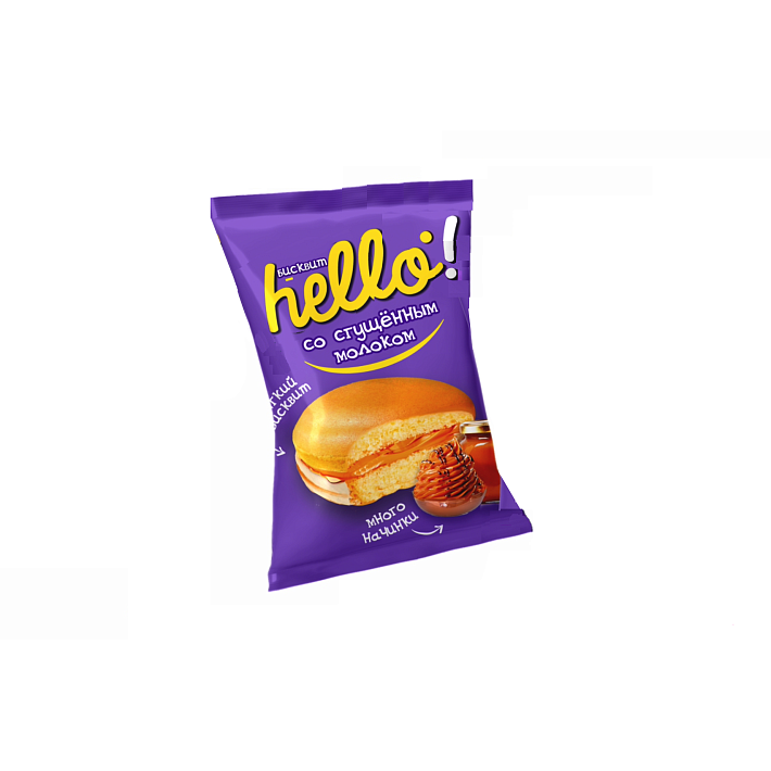 Печенье "Hello" бисквитное со сгущенным молоком 2 кг/Сибирская белочка