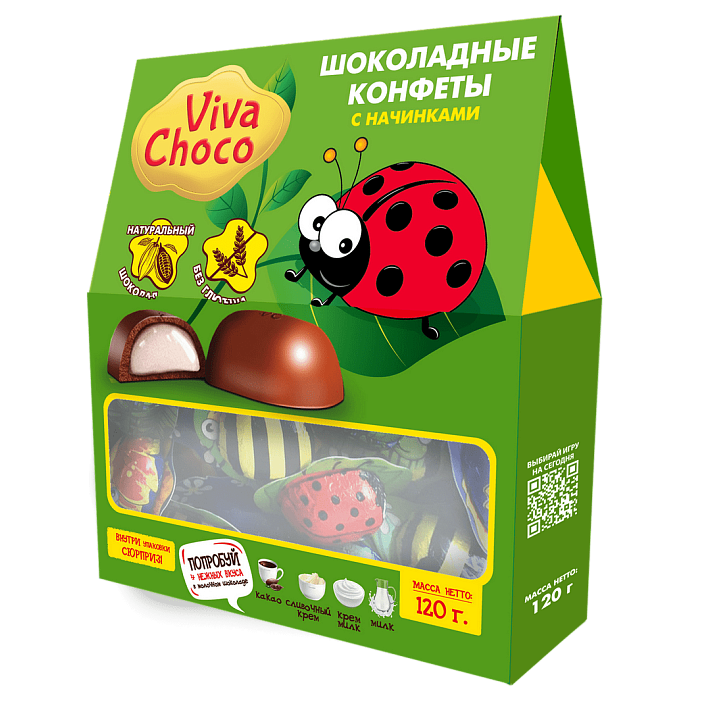 Набор конфет "VivaChoco" Ассорти 120г/Ванюшкины сладости