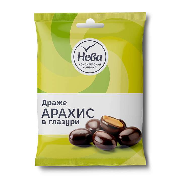 Драже "Арахис" жареный в глазури 140г/КФ Нева