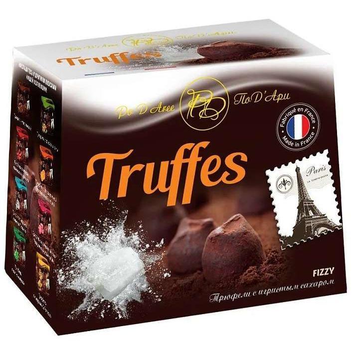 Трюфели "ПоД'АрИ" с игристым сахаром 160г/Chocolat Mathez