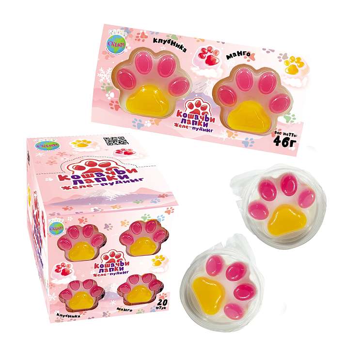 Желе-пудинг "Кошачьи Лапки" 46г/20шт/Скиф
