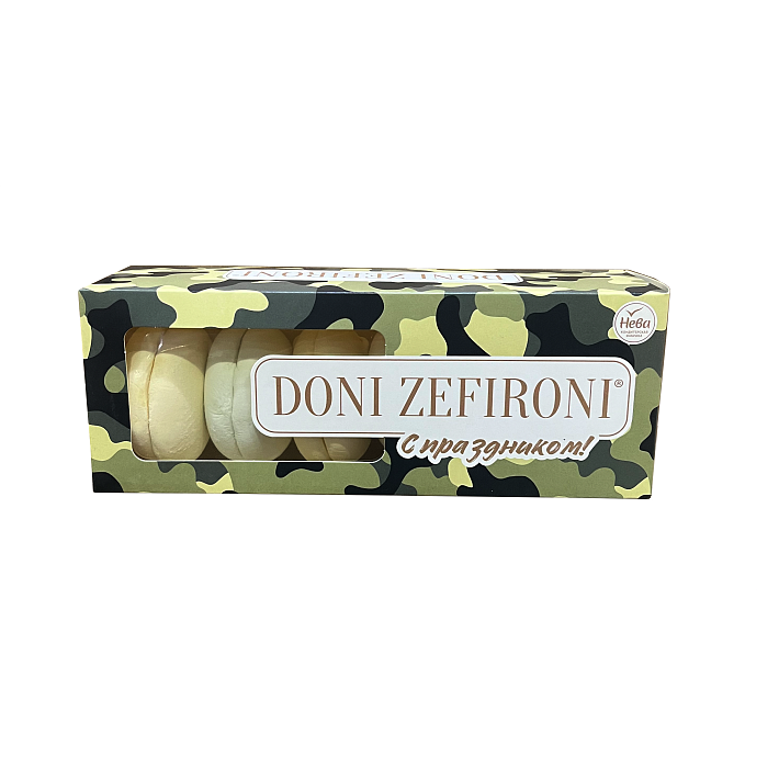 Зефир "DONI ZEFIRONI" с ароматами Дыни и Киви 210г/Нева